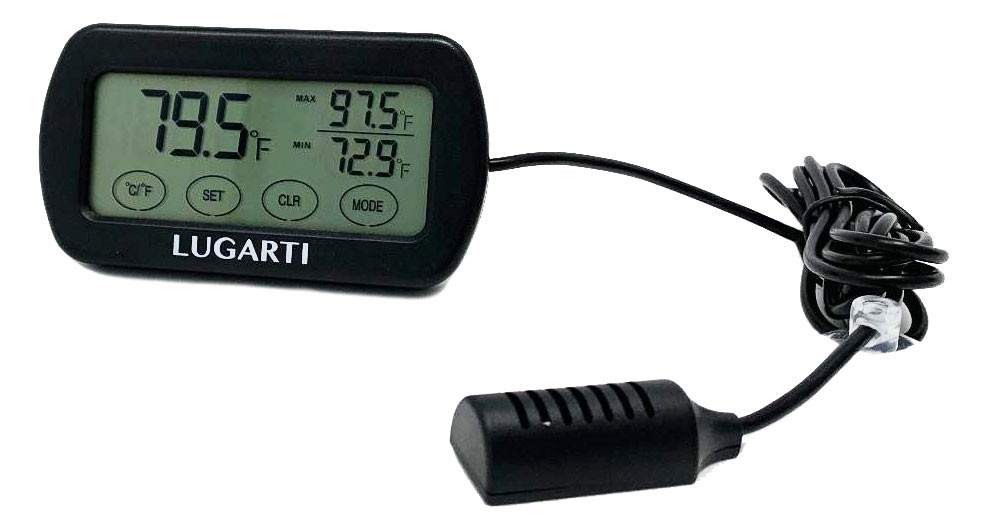 Lugarti Digital Thermometer/Hygrometer - Touchscreen