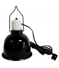 Reptile Light Dome - Gloss Black - 5 1/2"