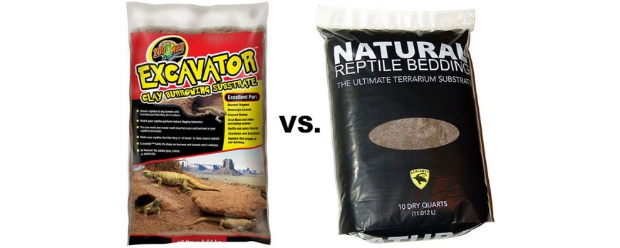 Excavator Clay vs. Natural Reptile Bedding